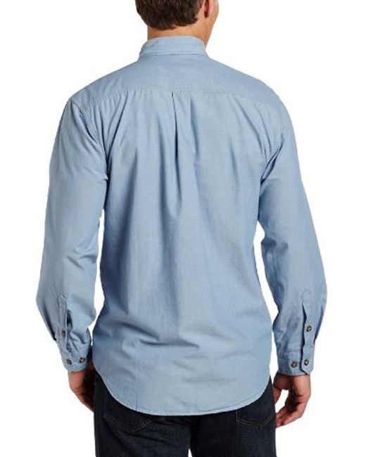 carhartt men's fort lightweight chambray