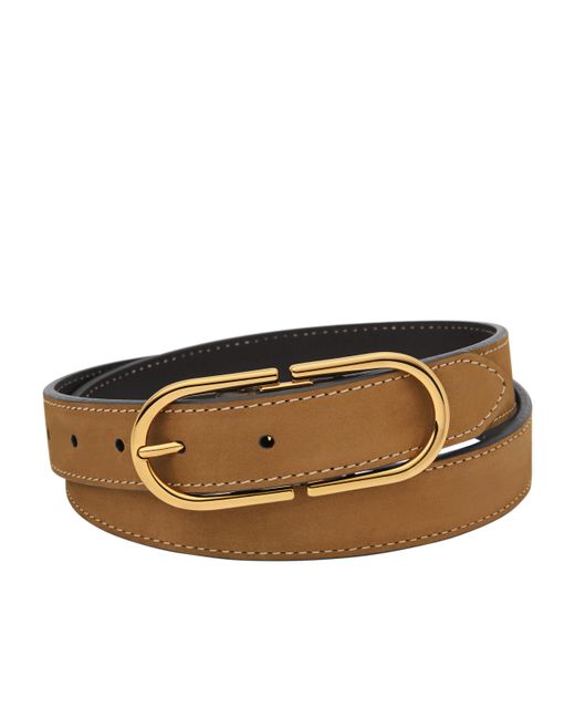 Fossil Brown Double D-link Belt