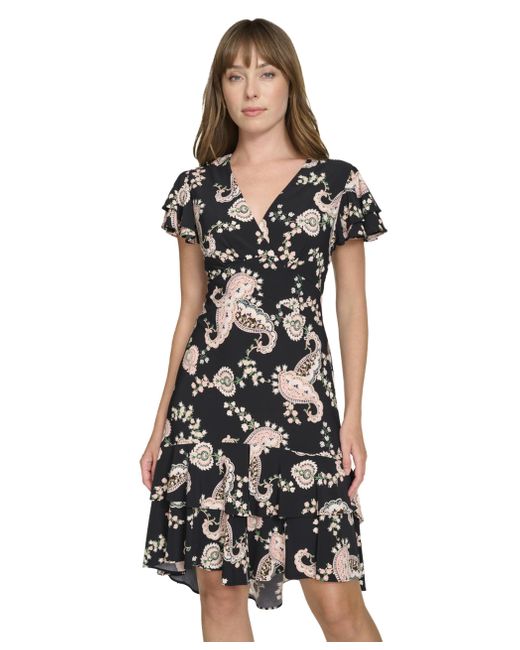 lace sleeveless cocktail dress V-Neck Cap Sleeve A-Line Midi for Wedding Guest stretch-poplin Smooth Shimmer Fabric Slip dress:With silk slip dress Tulle Tea Length Lace
