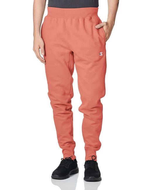 Champion Red Reverse Weave Sweatpants for men