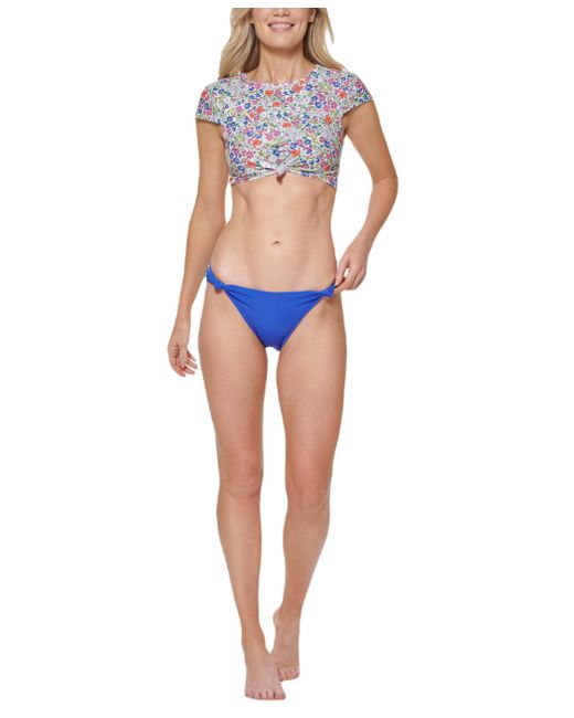 Tommy Hilfiger Blue Standard Comfortable Cheeky Bikini Bottom