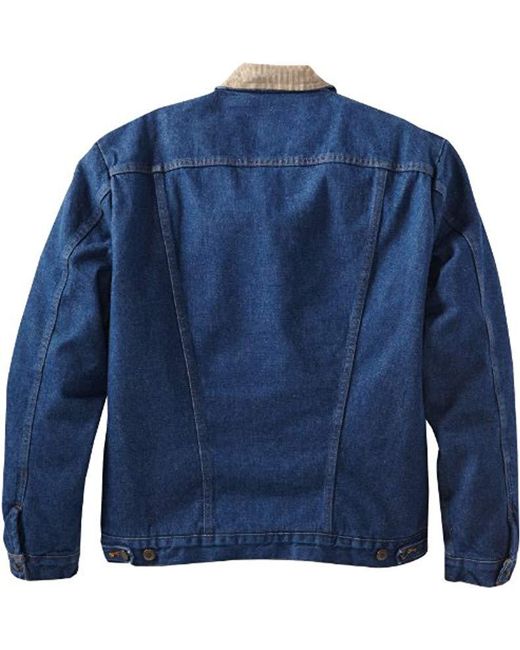 Wrangler Tall And Big Blanket Lined Denim Jacket in Blue for Men - Save ...