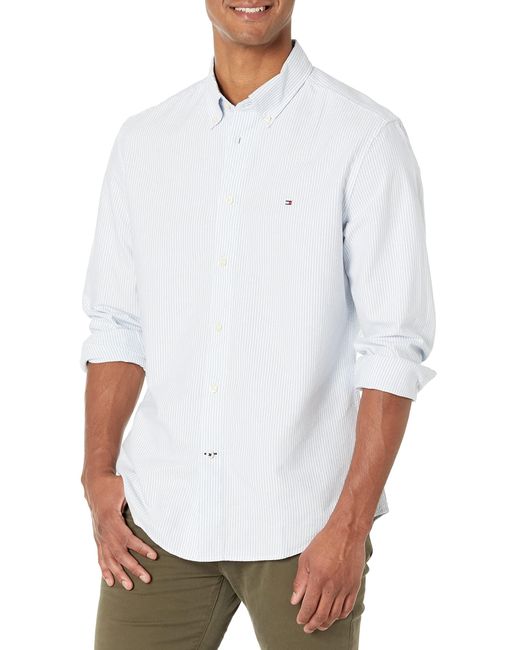 Tommy Hilfiger White Adaptive Shirt With Magnetic Buttons for men