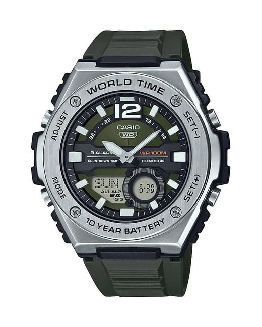 G-Shock Mwq100 Series | 's Digital Watch | Silver/green | 100m Wr ...
