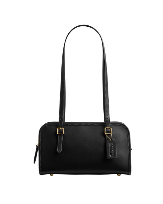 COACH The Originals Glovetanned Leather Swing Zip in Black
