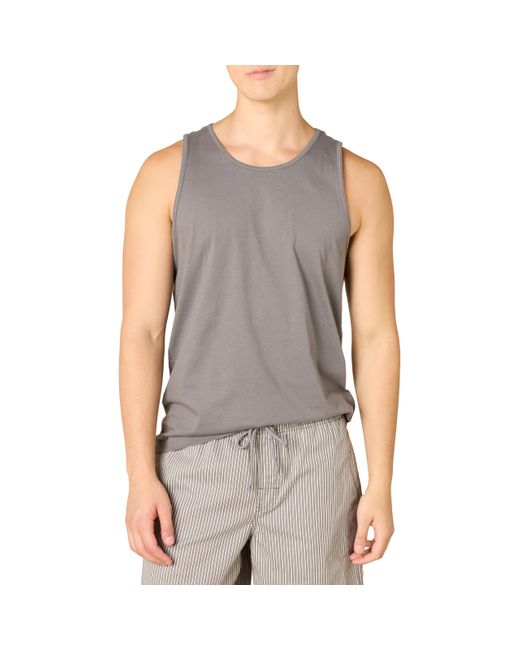 Amazon Essentials Gray Regular-fit Solid Tank Top T-shirt for men