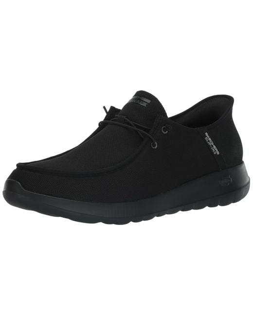 Skechers Black Gowalk Max Slip-Ins Athletic Slip On Casual Walking Schuhe | Luftgekühlter Memory Foam Sneaker