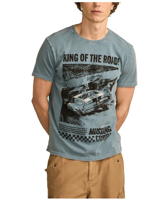 Lucky Brand Blue Graphic Tee for men