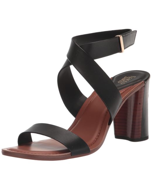 Franco Sarto S Olinda High Heel Dress Sandal Black Leather 9.5 M