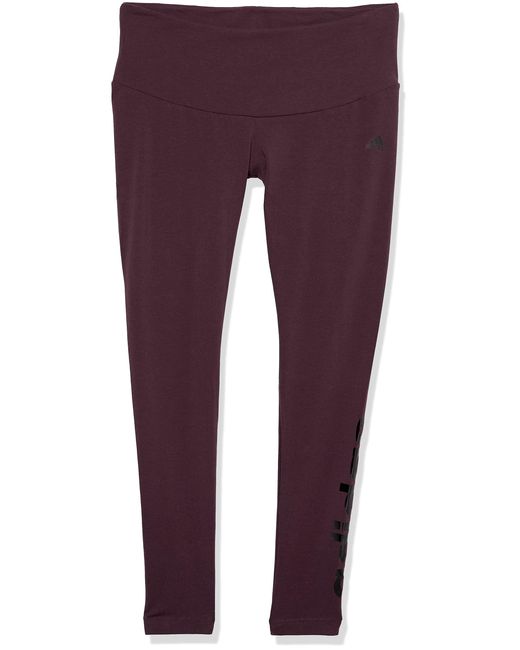 Adidas Purple Loungewear Essentials High-waisted Logo Leggings
