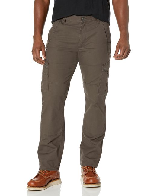 Carhartt Brown Rugged Flex Relaxed Fit Ripstop Cargo Work Pant for men