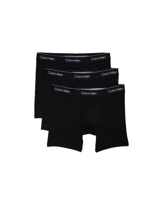 Calvin Klein Black Icon Cotton Stretch 3-pack Boxer Brief for men