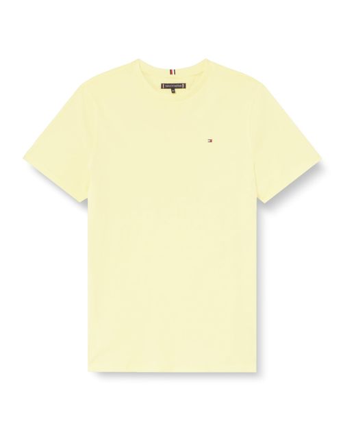 Essential Cotton tee S/S KB0KB06879 Camisetas de Punto de ga Corta Tommy Hilfiger de hombre de color Yellow