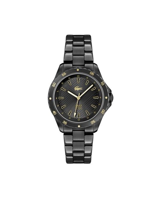 Lacoste Black Santorini 3h Quartz Watch
