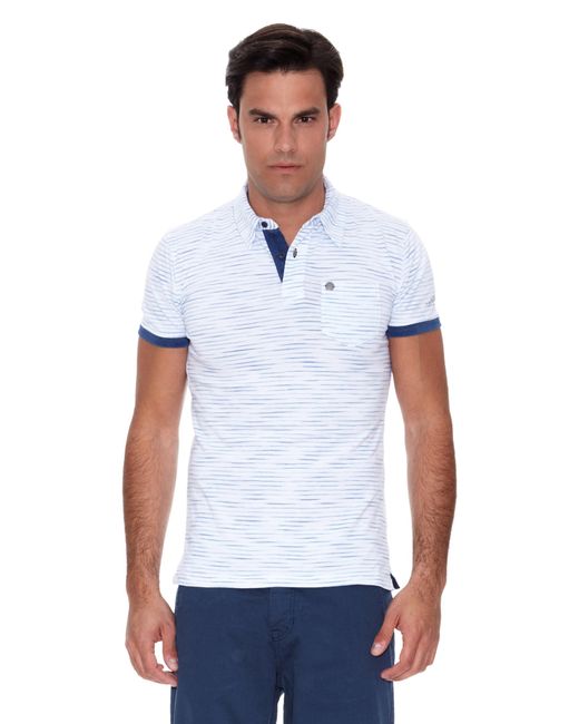 Pepe Jeans White London Pm540318 Rochesters Polo T-shirt Indigo X-large for men
