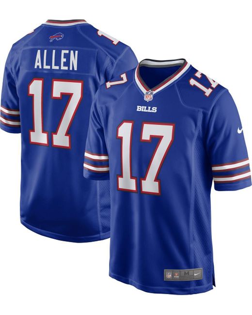 Blue Nike NFL Buffalo Bills Allen #17 Jersey