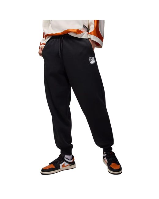 Jordan Pantalone da Uomo Brooklyn Fleece Graphic Nero Taglia L