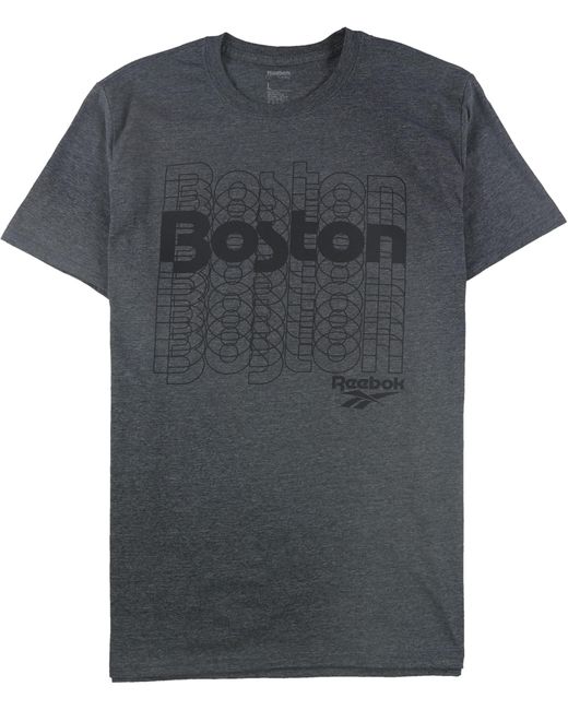 Reebok Gray S Boston Graphic T-shirt for men