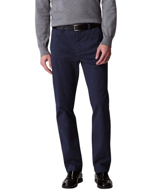 Chinos Hombre Cotton Signature Slim Fit Calvin Klein de hombre de color Blue