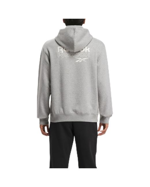 Reebok Gray Identity Brand Proud Hoodie Sweatshirt for men