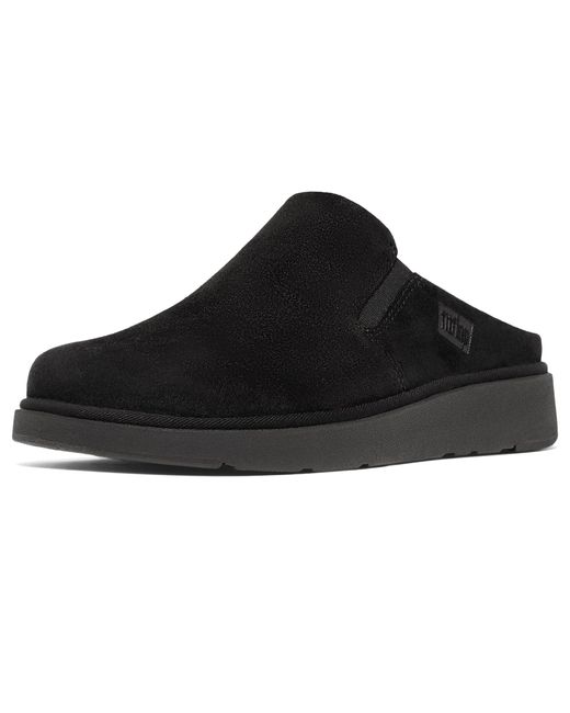 Fitflop Black Gen-ff Elasticated Suede Mules