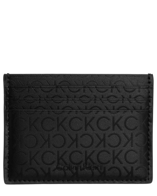 Homme porte-carte de cr�dit industrial mono black Calvin Klein pour homme |  Lyst