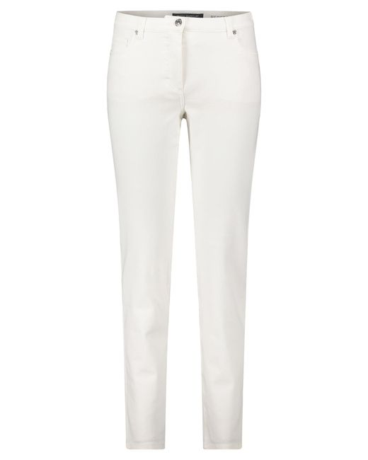 Betty Barclay White Perfect Body-Jeans mit Steppungen Weiß,36