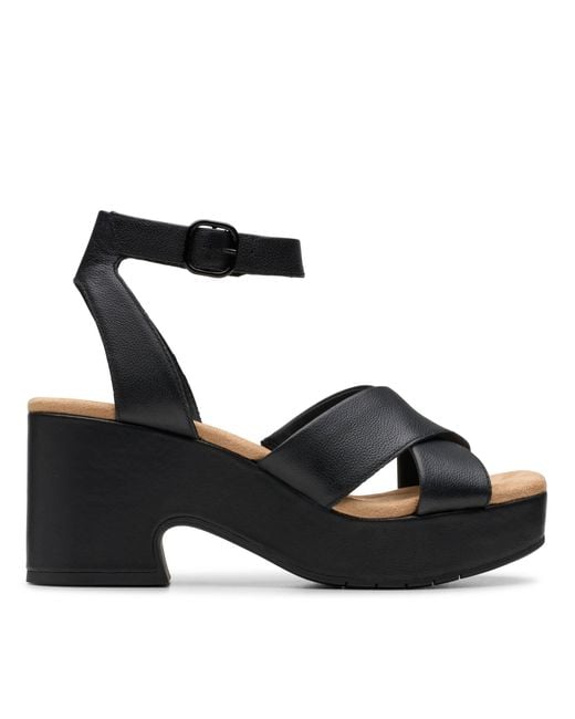 Clarks Black Nerisa Pearl Sandal