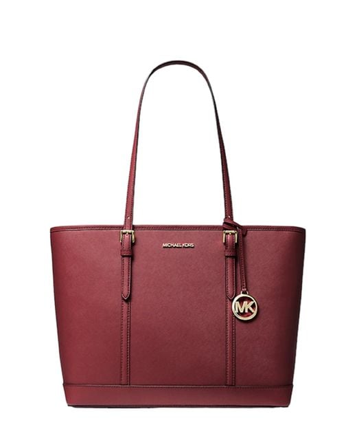 Michael michael kors jet set large saffiano shop leather tote