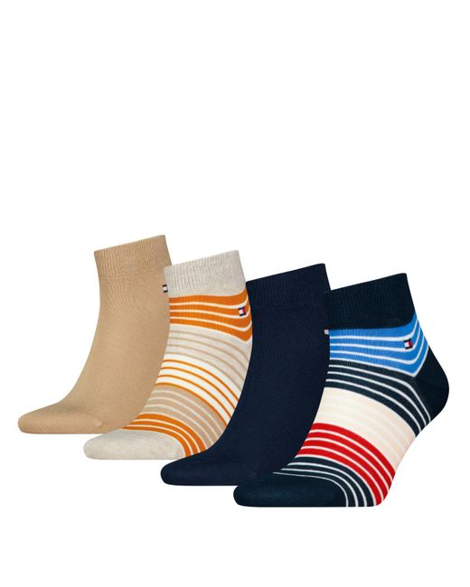 Tommy Hilfiger Blue Quarter Socks for men