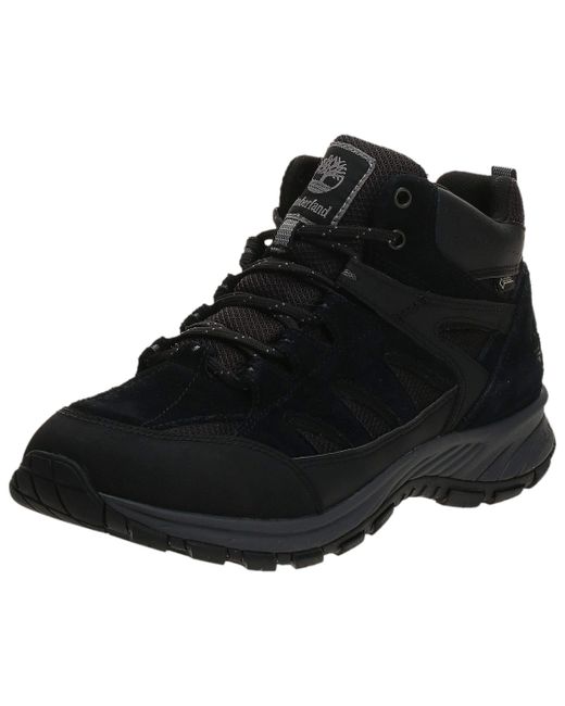 Timberland Sadler Pass Fabric And Leather Mid Gore-tex Hiker Boots in Black  Black Suede (Black) for Men - Save 24% | Lyst UK