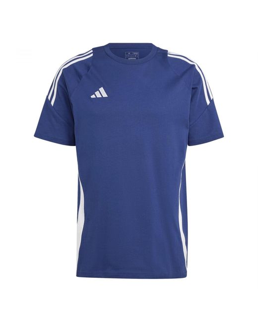 Adidas Teamsport Textiel - T-shirts Tiro 24 T-shirt Blauw-wit in het Blue voor heren