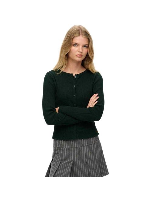 Essential Rib Cardigan XL Superdry pour homme en coloris Black