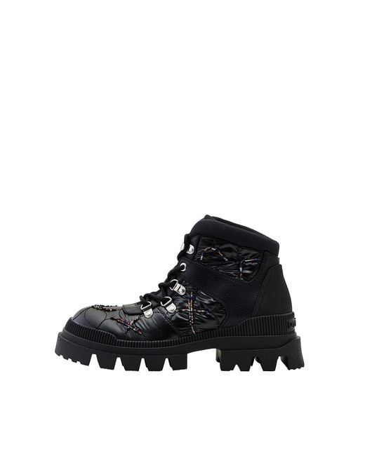 Chaussures de randonnée Bottes mi-Mollets Desigual en coloris Black
