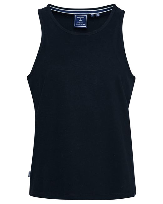 Superdry Blue Vintage Logo Emb Vest