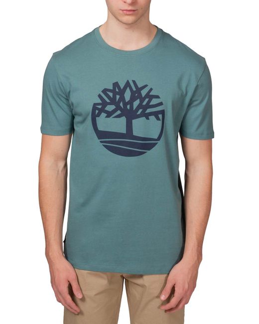 Timberland T-Shirt mit Baum Logo in Blue für Herren