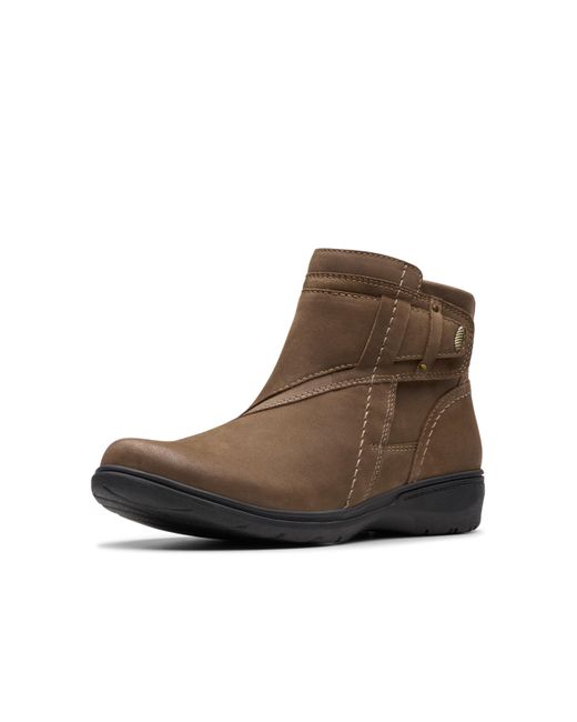 Clarks Brown Carleigh Style Ankle Boot