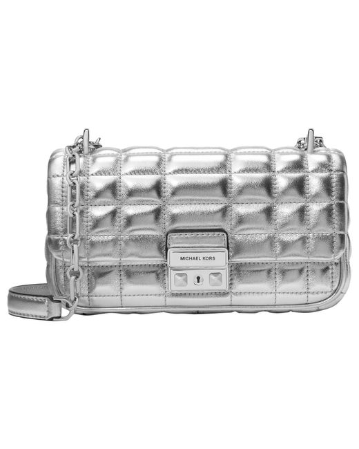 SM Conv Chain Shldr Michael Kors de color Metallic
