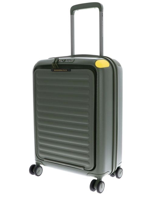 Carrello con scomparto per laptop Smart Duck Trolley Pine Green cachi di Mandarina Duck
