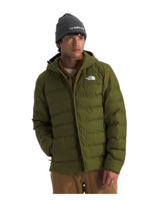 The North Face Green Aconcagua Insulated Hooded Jacket for men