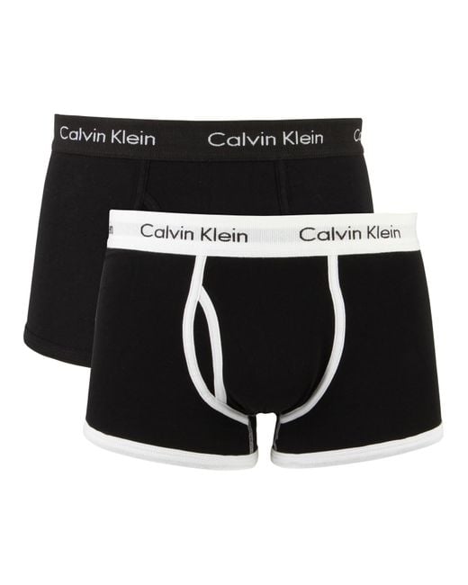 Calvin Klein 365 2 Pack Boxers S Black black Small for Men Lyst UK