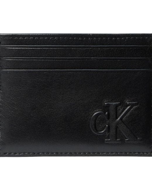 Calvin Klein Kartenetui Bold aus Leder in Black für Herren