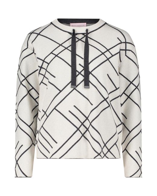 Betty Barclay Gray Strickpullover mit Jacquard 46