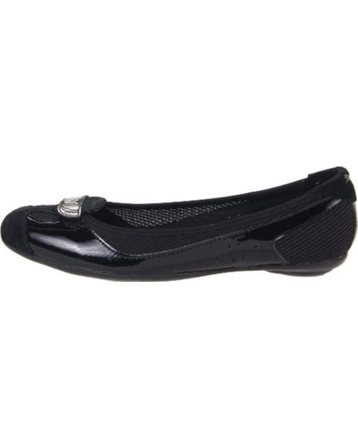 PUMA Zandy Patent Flat Pumps in Black | Lyst