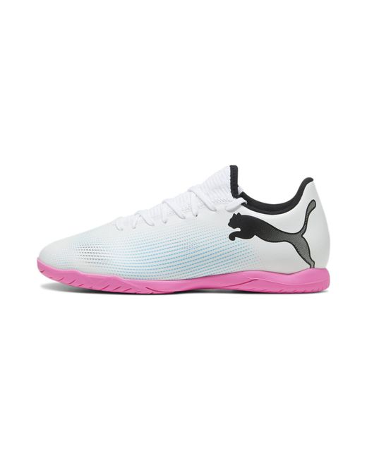 PUMA White Future 7 Play It Soccer Shoes for men