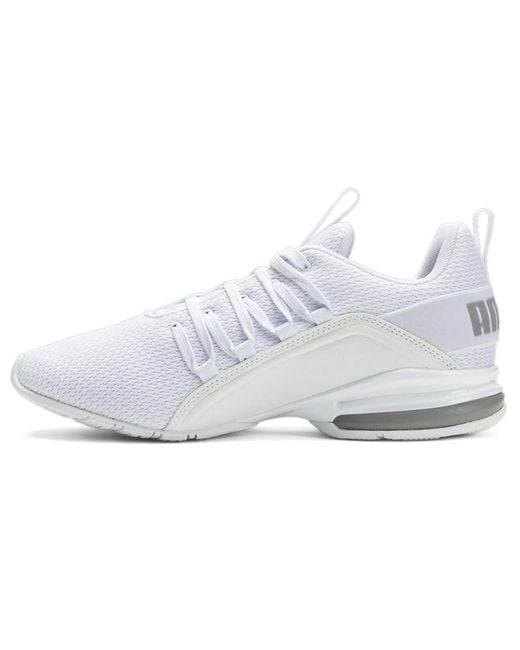 PUMA Mens Axelion Refresh Runing Running Sneakers Shoes - White, White, 9 for men