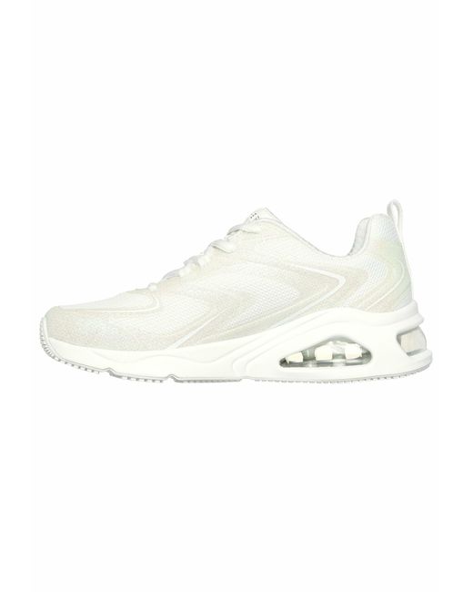 Skechers White Tres-air Uno Glit-airy