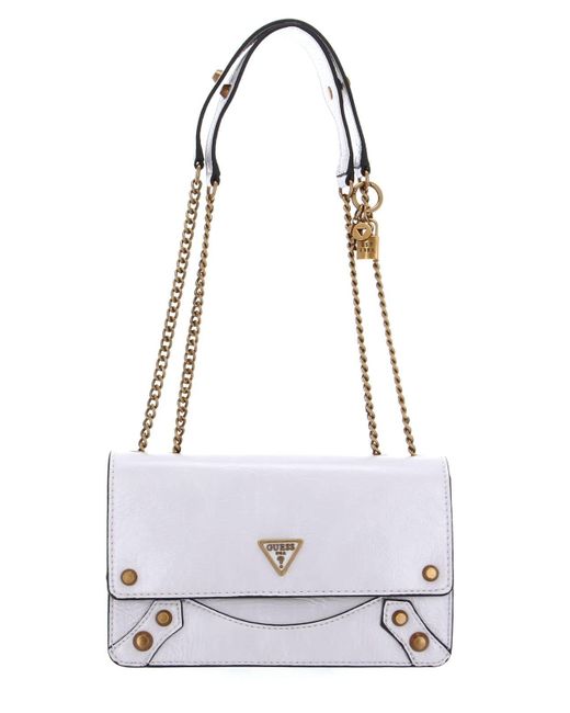 Guess Amantea Convertible Xbody Flap Stone in het White