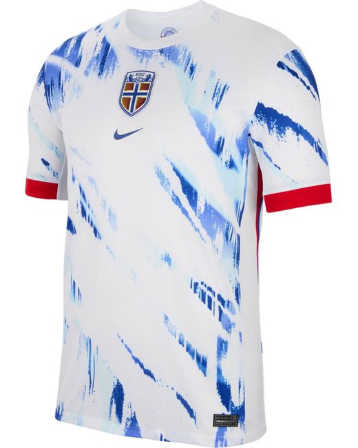 Norway Herren Dri-fit Stadium JSY Short-Sleeve Away Top Nike de hombre de color Blue