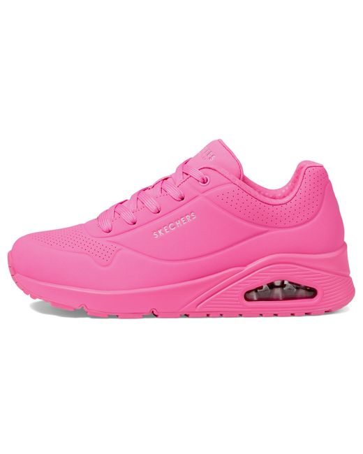Skechers Pink Uno Night Shades Sneaker
